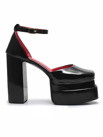 Serena II TWP Black Block Heels