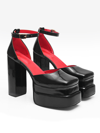 Serena II TWP Black Block Heels