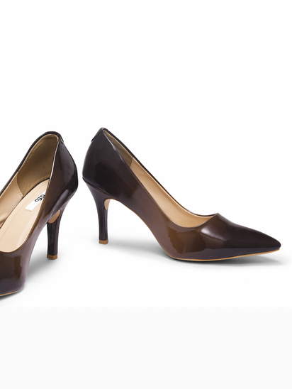 Colour crush || TWP Brown Pencil heel Stilettos