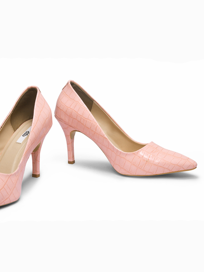 Lacquer luxe || TWP Peach Pencil Heel Stilettos