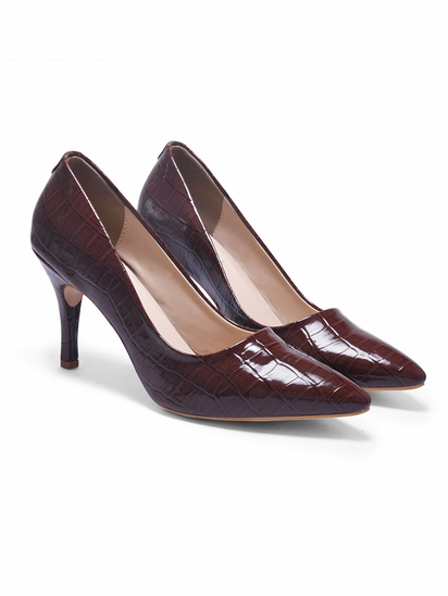 Lacquer luxe || TWP Brown Pencil Heel Stilettos