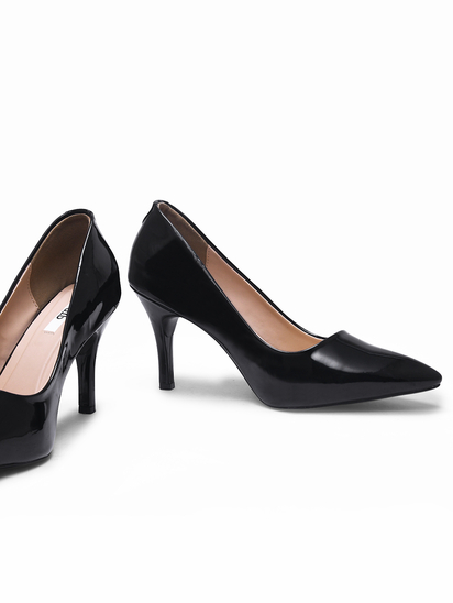 Colour pop || TWP Black Pencil heel Stilettos