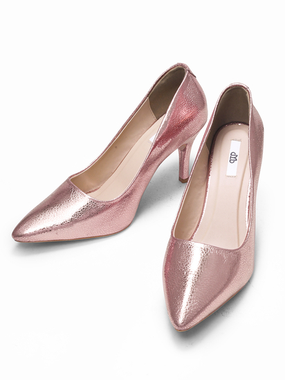 Chroma charms || TWP Rose Gold Pencil heel Stilettos