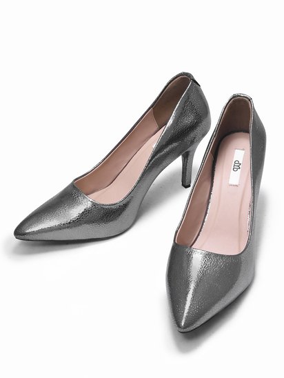 Chroma charms || TWP Silver Pencil heel Stilettos