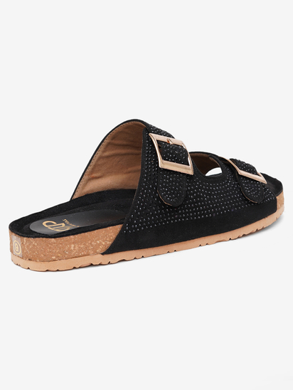 Cyrstalwalk II TWP Black Platform Sandal