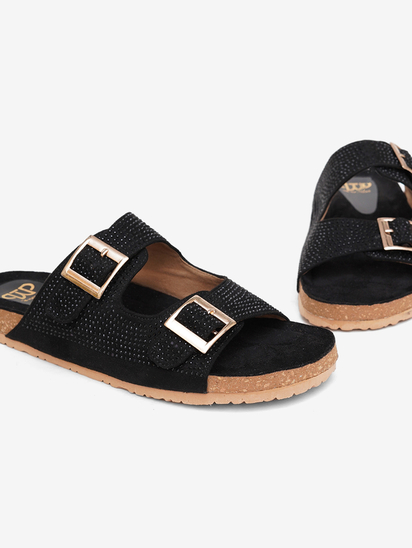 Cyrstalwalk II TWP Black Platform Sandal