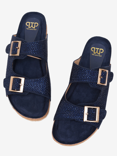 Cyrstalwalk II TWP Blue Platform Sandal