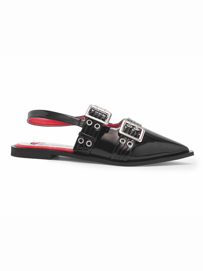 Valentina II TWP Black Mules