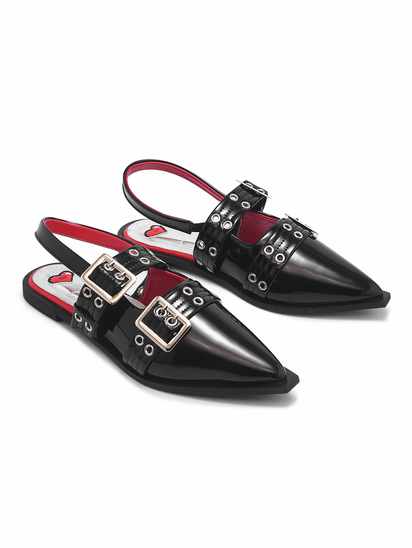 Valentina II TWP Black Mules