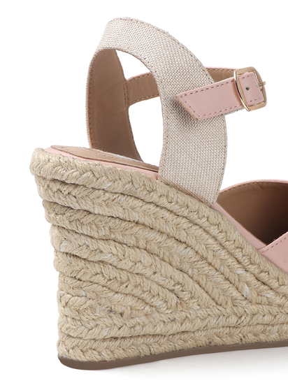 Classic Espadrille Wedge heel in Pink