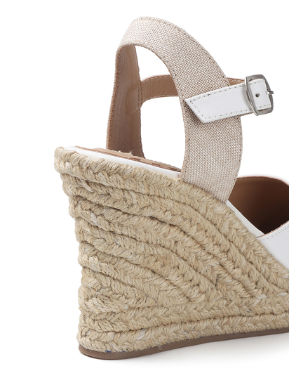 Classic Espadrille Wedge heel in White