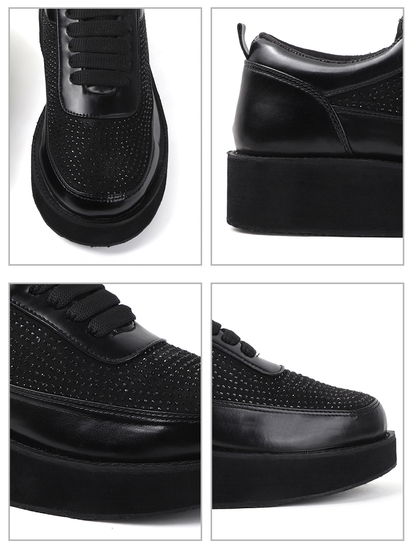Black platform shoes
