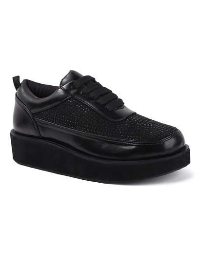 Black platform shoes