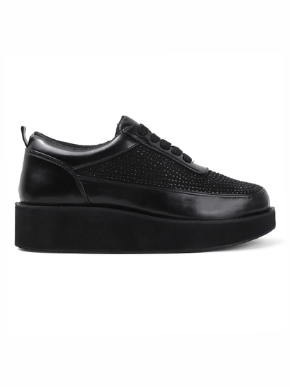 Black platform shoes