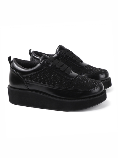 Black platform shoes