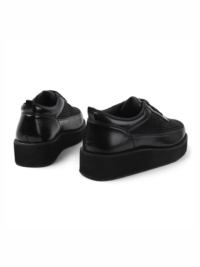 Black platform shoes