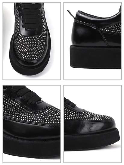 Black platform shoes