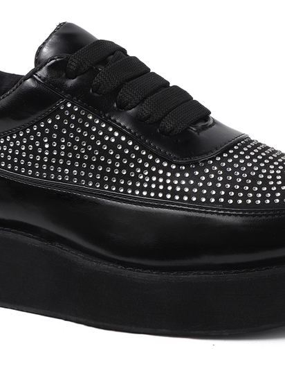 Black platform shoes