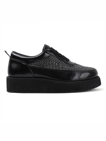 Black platform shoes