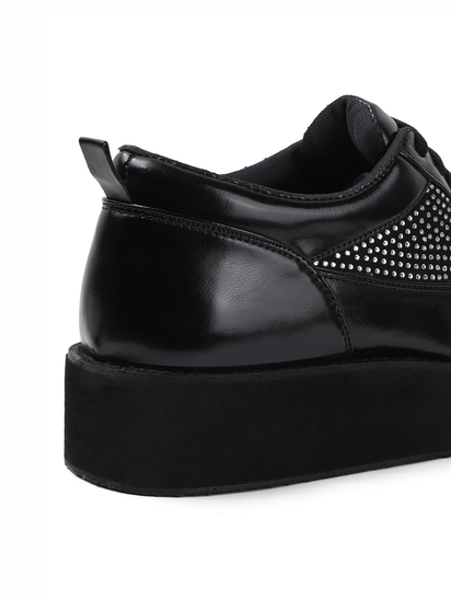 Black platform shoes