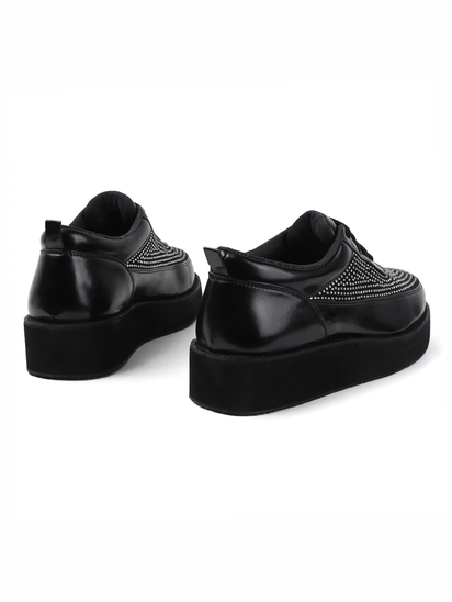 Black platform shoes