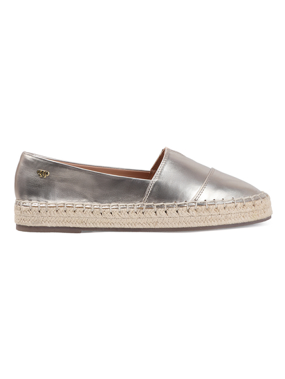 TWP Origin Gold Canvas Espadrille Slip-On Flats