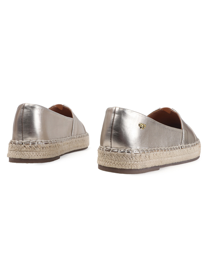 TWP Origin Gold Canvas Espadrille Slip-On Flats