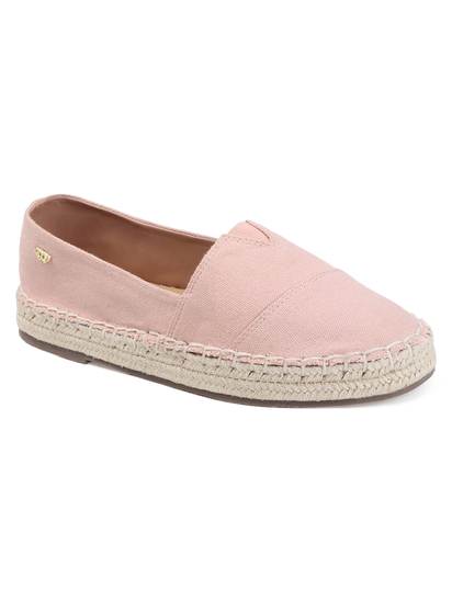 TWP Origin Pink Canvas Espadrille Slip-On Flats