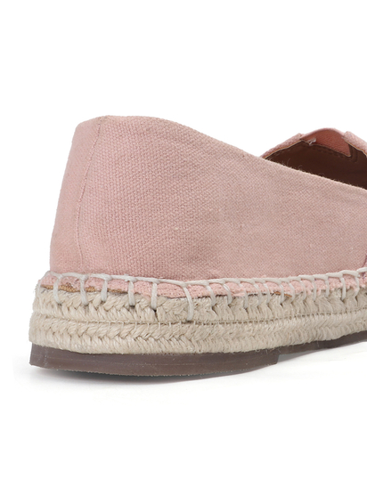 TWP Origin Pink Canvas Espadrille Slip-On Flats