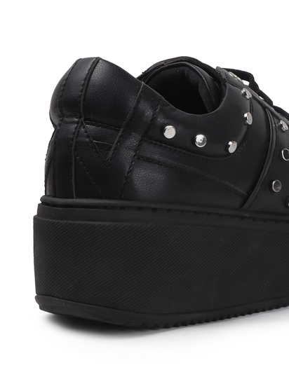 TWP Origin Black Studded Platform Sneakers