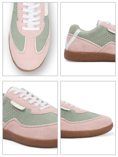 TWP Origin Women’s Colorblock Sneakers In White Pink