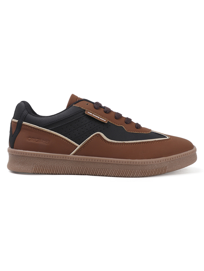 TWP Origin Black Brown Colorblock Suede Lace-Up Sneakers for Men