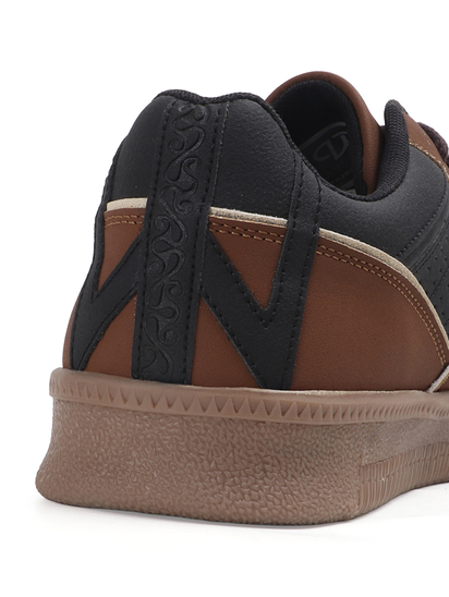 TWP Origin Black Brown Colorblock Suede Lace-Up Sneakers for Men