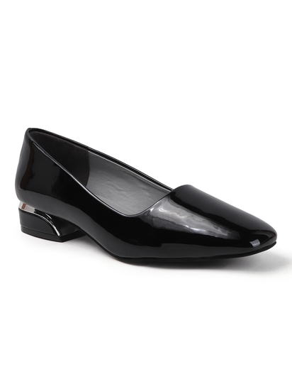 Black classic Patent workwear Ballet Flats