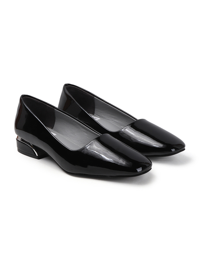 Black classic Patent workwear Ballet Flats