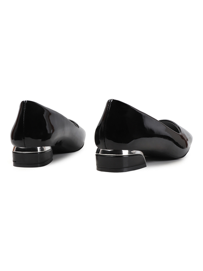 Black classic Patent workwear Ballet Flats