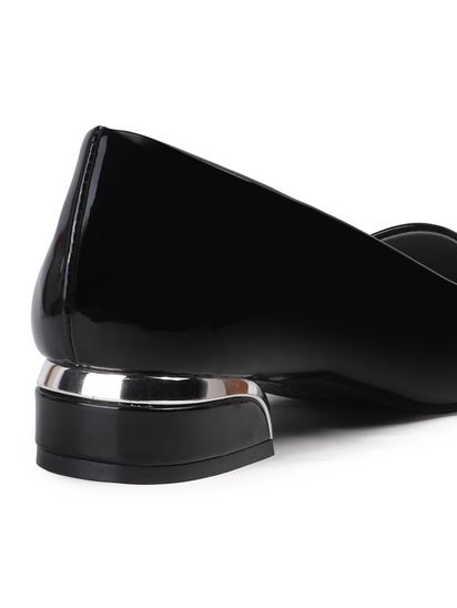 Black classic Patent workwear Ballet Flats