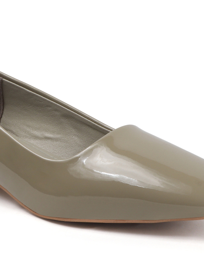 Green classic Patent workwear Ballet Flats