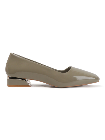 Green classic Patent workwear Ballet Flats