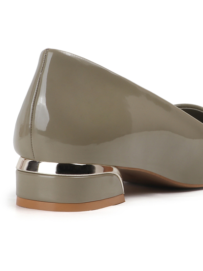 Green classic Patent workwear Ballet Flats