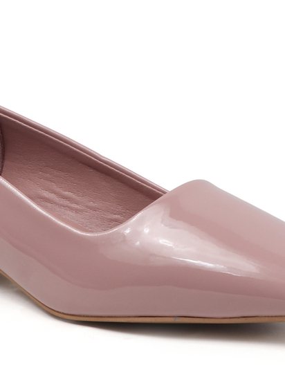 Nude classic Patent workwear Ballet Flats