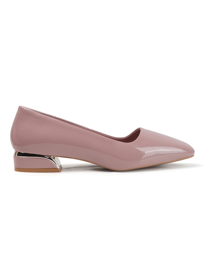 Nude classic Patent workwear Ballet Flats