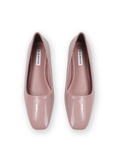 Nude classic Patent workwear Ballet Flats