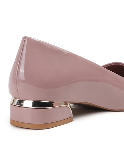 Nude classic Patent workwear Ballet Flats