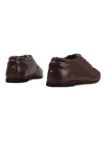 Timeless Lace-Up Ballerinas shoes in Brown