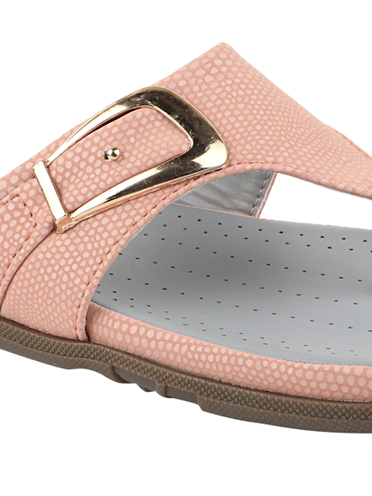 Pale Scales Pink Flats