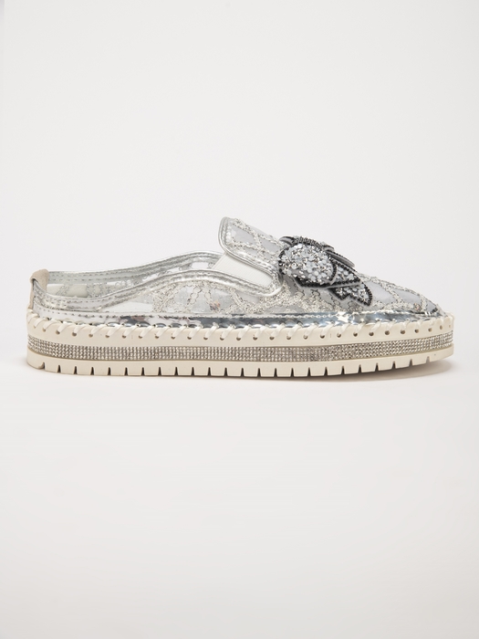 Elsa Glitter II TWP White Loafers