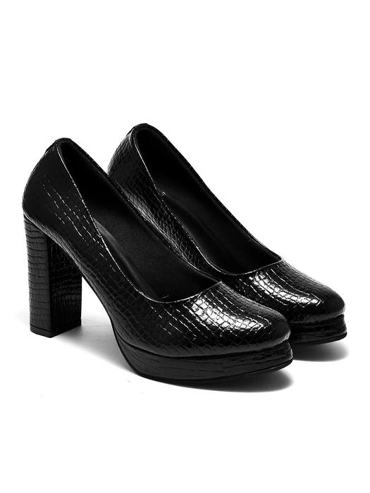 Isabella | TWP Black Block Heels