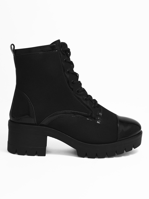 Harley Black Combat Boots