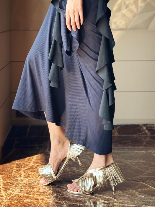 Aperol || TWP Golden Pencil Heels